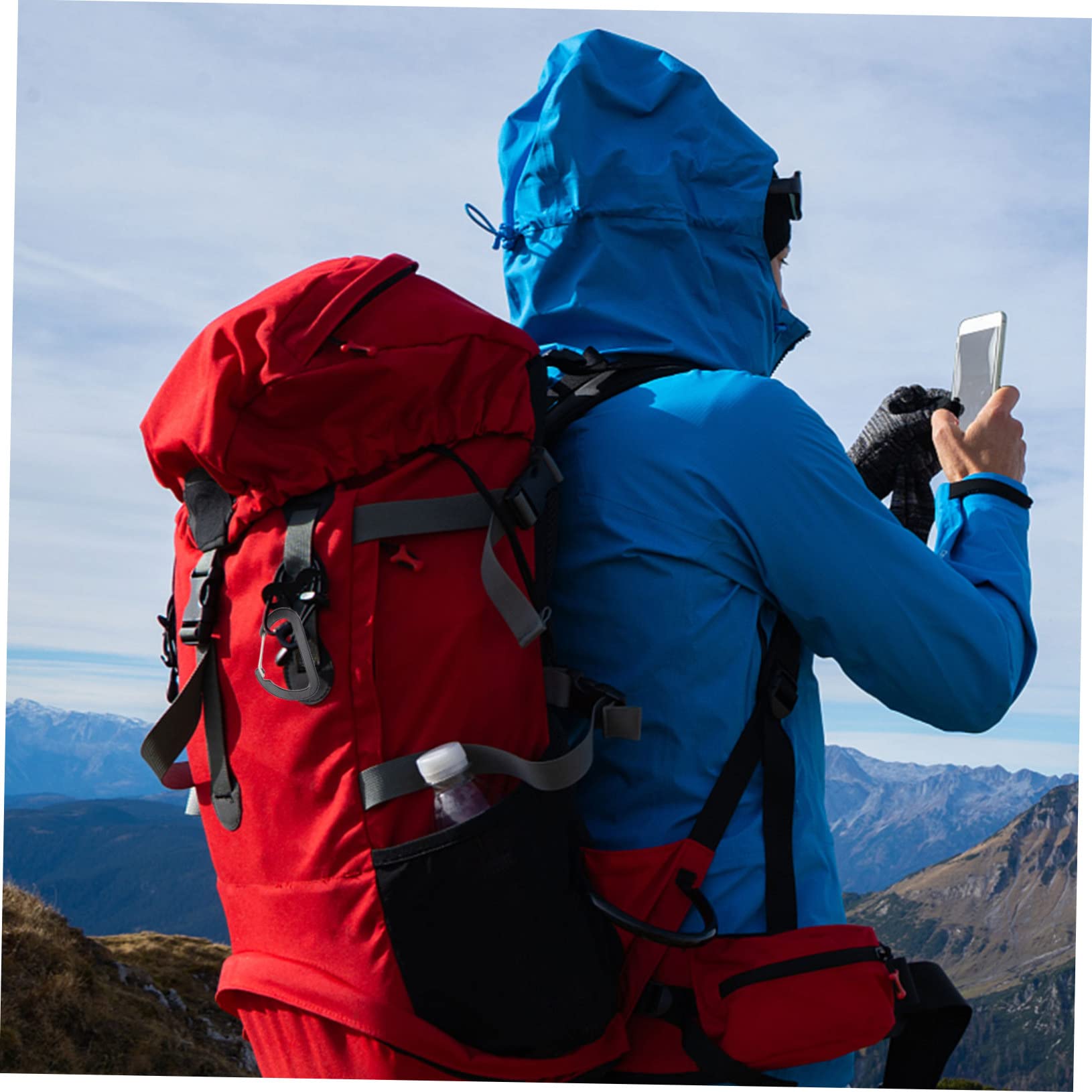 BESTonZON Moschettone Shaped Per Arrampicata Accessori Per Escursionismo E Ganci Resistente Per Attività Outdoor Per Attrezzatura Sportiva