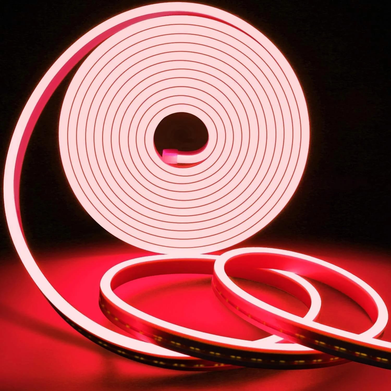 SP Electron 5Meter Neon Lights Flexible Rope Waterproof LED Light Strip for Decoration,Cuttable Flexible Decorative Lights (Red)