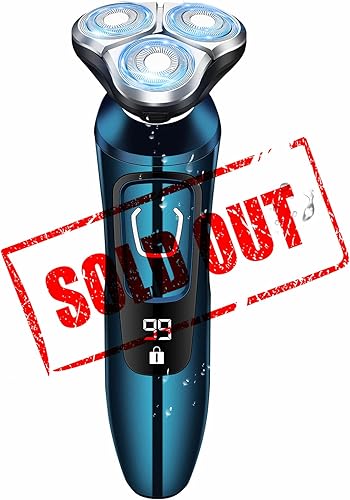 Viatia Maquinilla de afeitar eléctrica para hombre afeitadora eléctrica para hombre recargable inalámbrica para hombre húmedaseca maquinilla de