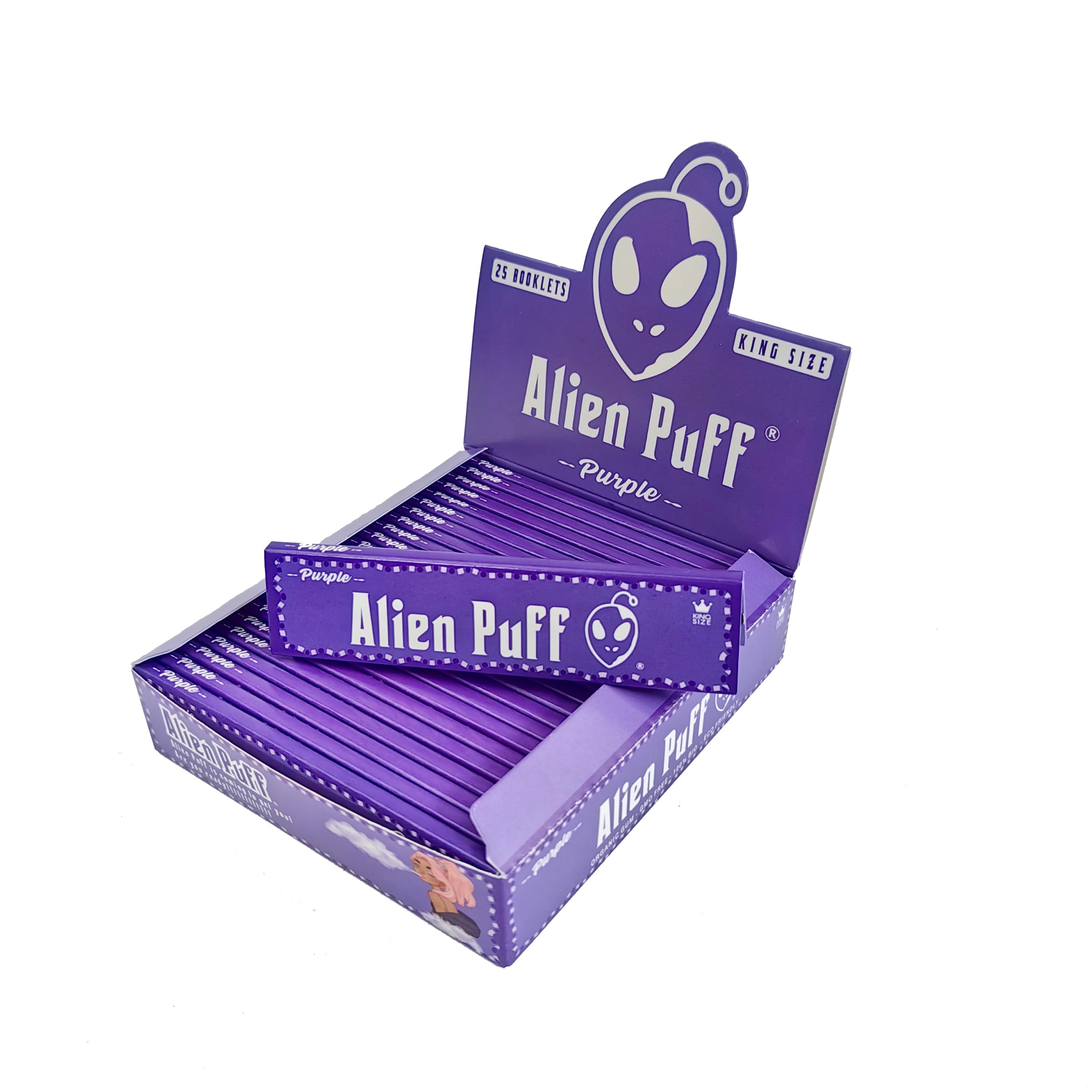 Purple Rolling Papers, King Size, Box of 25