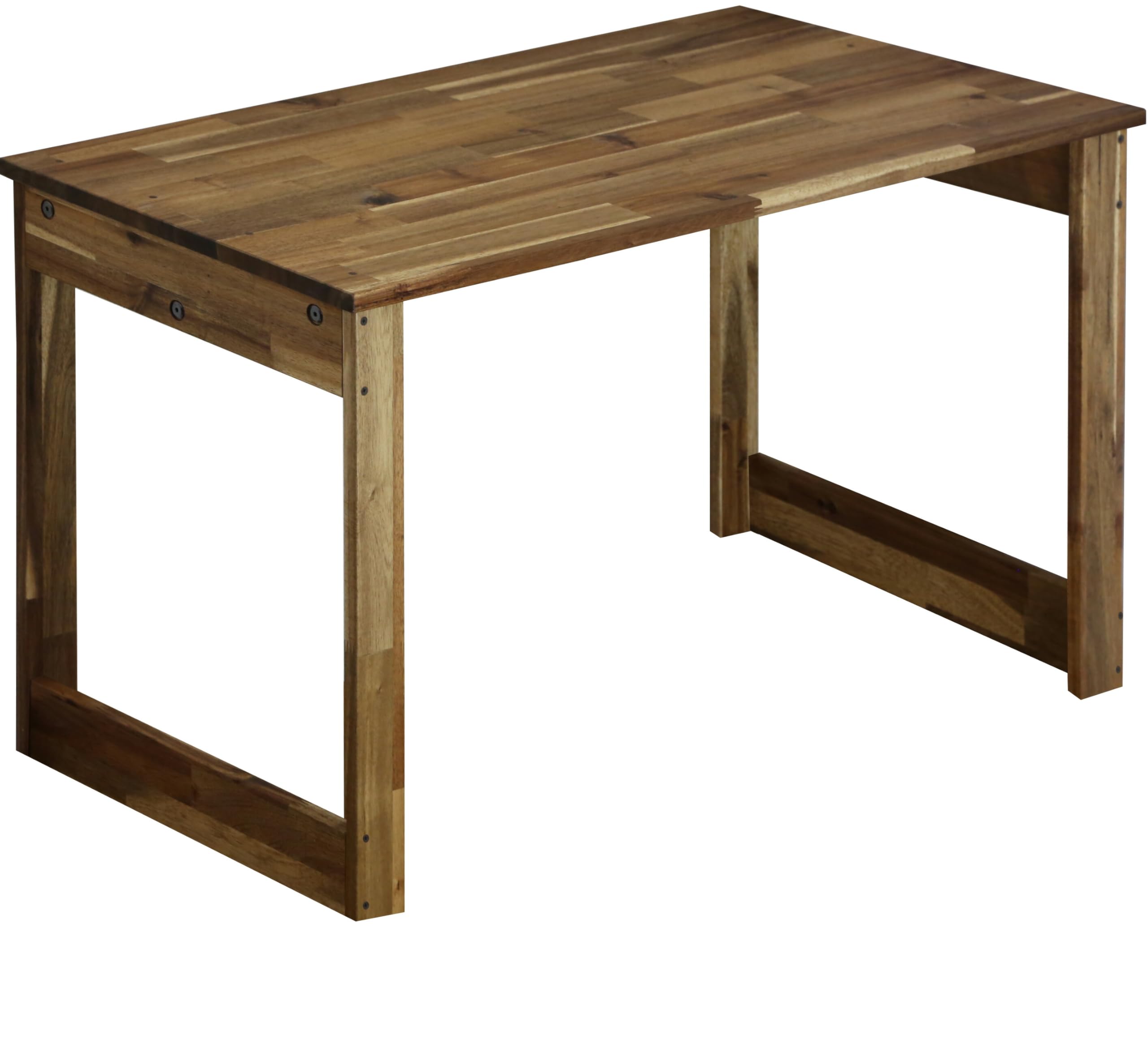 ブラック大サイズU型パソコンデスク 100cm x 50cm Amazon | WOODPRO アカシア デスク 幅100cm 高さ58cm 奥行50cm ダーク
