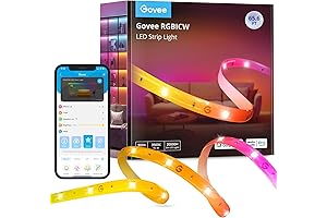 Govee RGBIC LED Strip Lights for Room with Warm White 65.6ft, Smart LED Strip Lighting