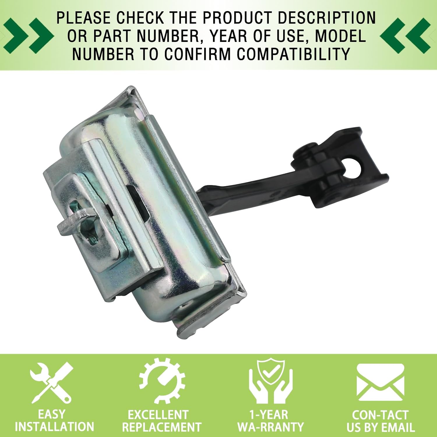 Door Check Stop Strap Front Left or Right Side Compatible with 2015-2020 Ford Transit Replaces BK3Z6123500D BK3Z6123500B