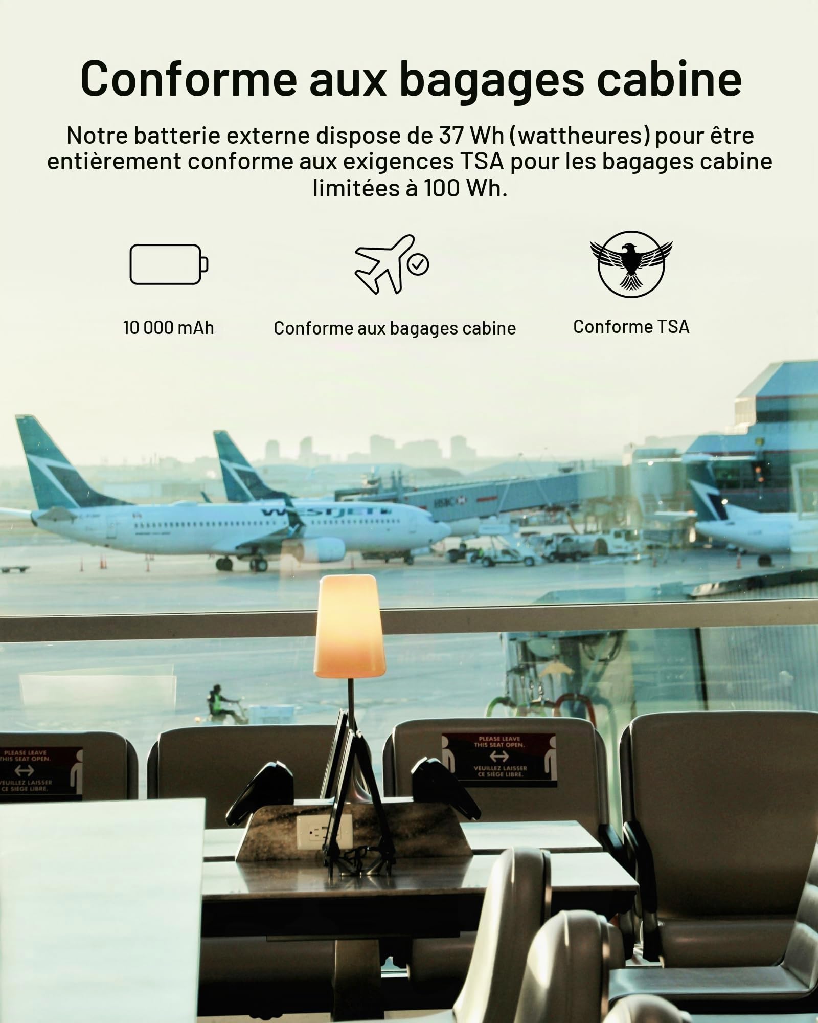 Belkin Batterie externe BOOSTCHARGE Plus 10K (10,000 mAh avec câbles Lightning et USB-C MFI intégrés, port de recharge USB-C, noir)