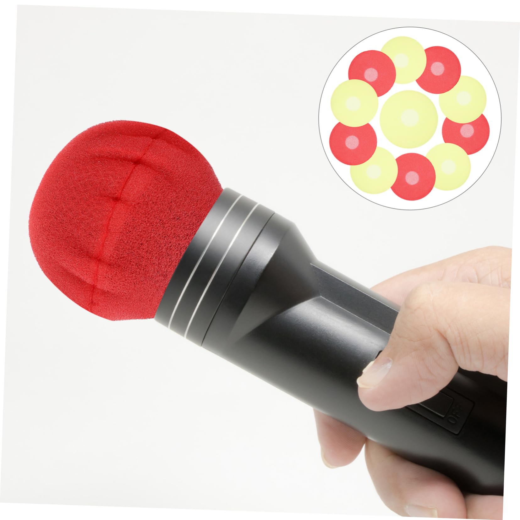 400 Piezas Fundas De Esponja Desechables Para Micrófono Protectores Para Micrófono Para Uso Estudio o Escenario Esponjas Desechables