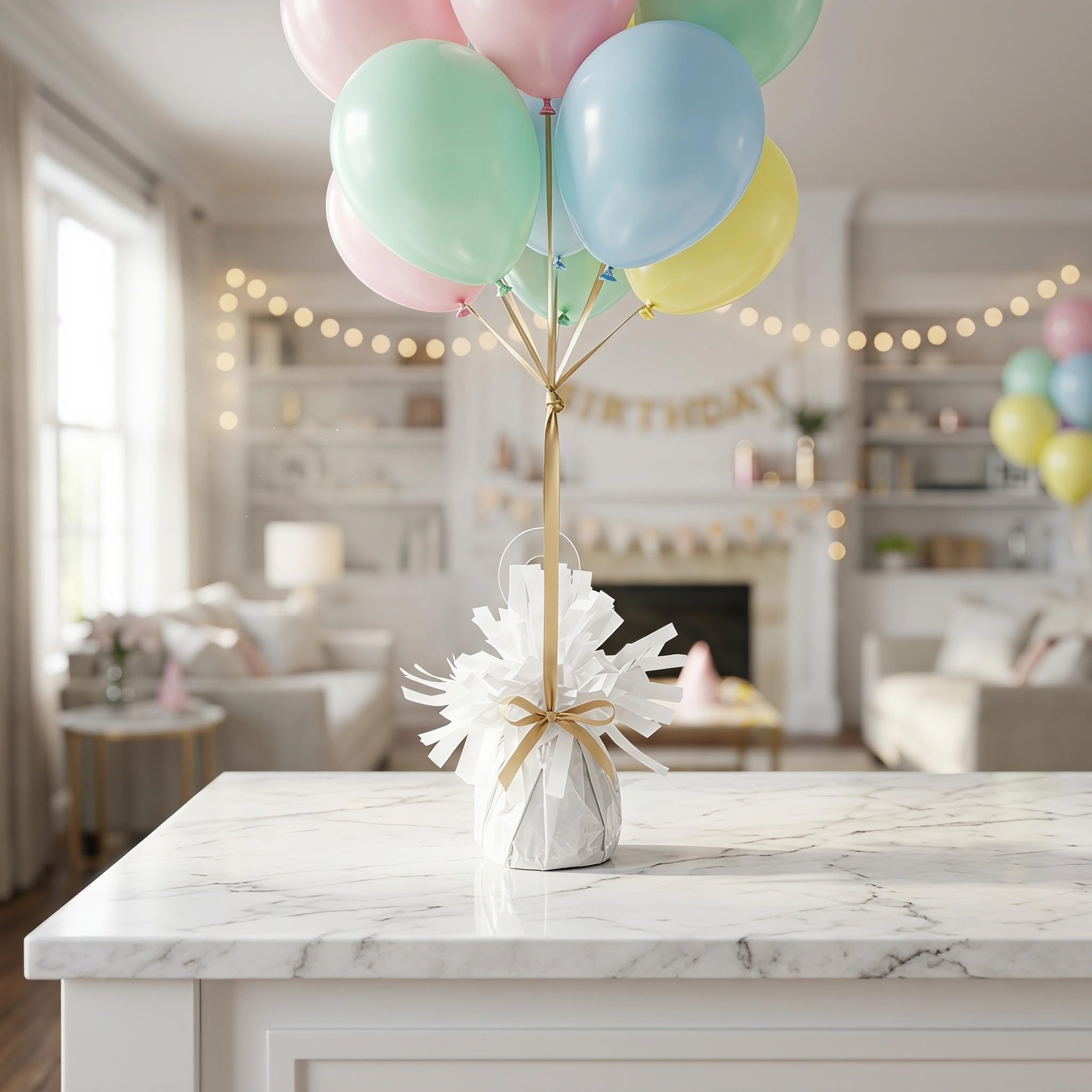 SOLUSTRE 8 szt. obciążników do balonów imprezowych, dekoracyjna podstawa do balonów na urodziny, wesele, baby shower i stół do dekoracji imprezowych, 0,37 funta/170 g