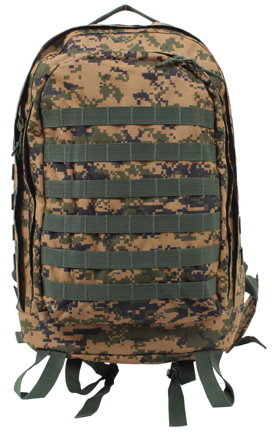 Rothco MOLLE II 3-Day Assault Pack, Woodland Digital Camo