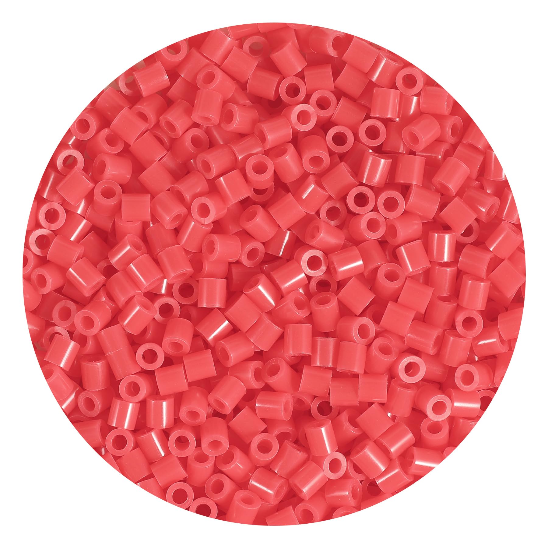 1000Pcs Loose Fuse Beads 5mm Bulk Refill Kit Fast Easy to Use Stress Relief Pixel Art Melting Beads for DIY Decor Crafts Creative Handmade Projects 3D Craft (Pink Red) — image 1