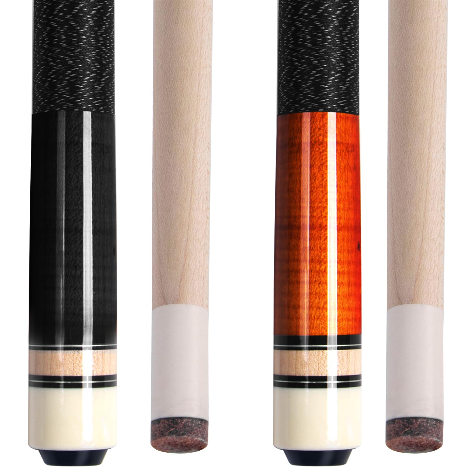 AKLOT Pool Cues,58" Pool Cue Stick Canadian Maple Wood Billiard Cues Sticks for Professional Billiard Players 18 19 20 21 oz
