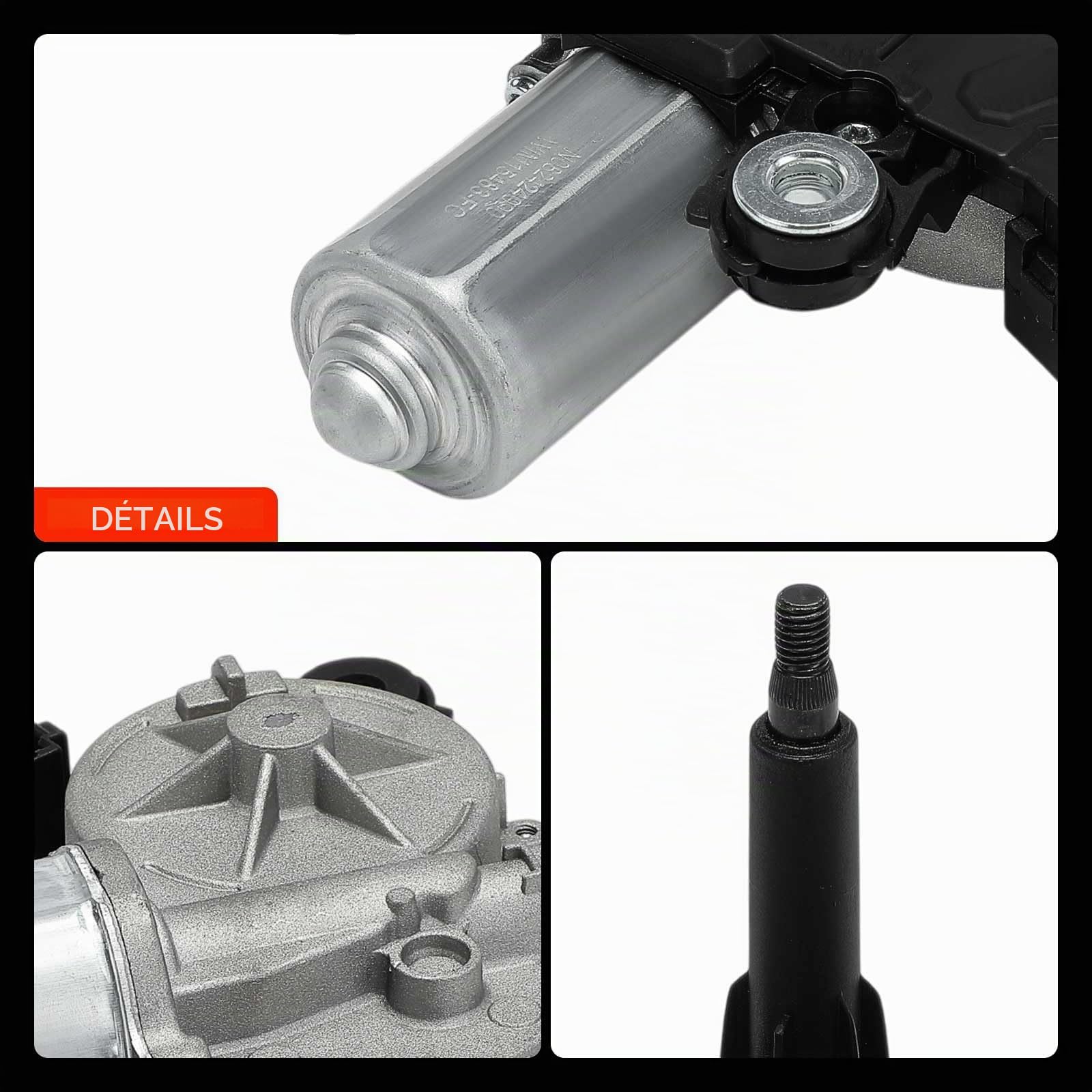 Frankberg Moteur d'essuie-glace arrière 287105483R | Compatible avec: Clio IV BH, Clio IV Box/Hatchback BH, Capture I H5 J5, Clio IV Grandtour KH, S.a.n.d.e.r.o II
