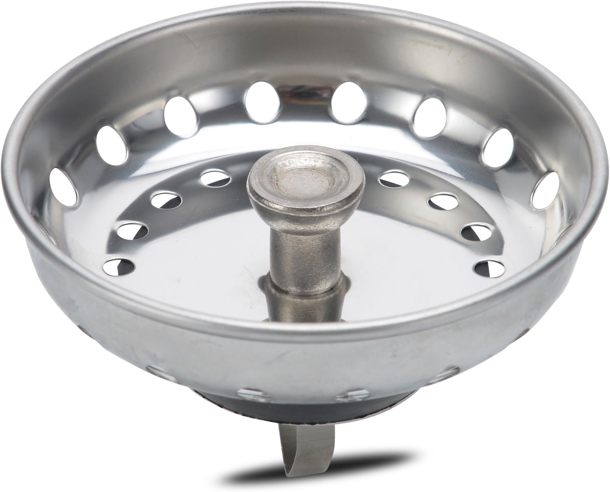 K&J Kitchen Sink Strainer Stopper 2in1 Stainless Steel Spring Clip