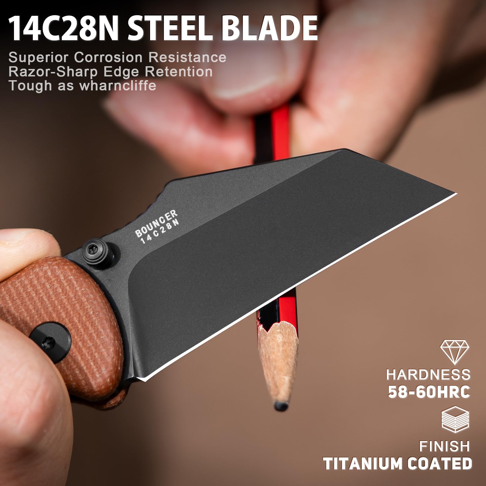 LOTHAR BOUNCER Pocket Knife, 2.48