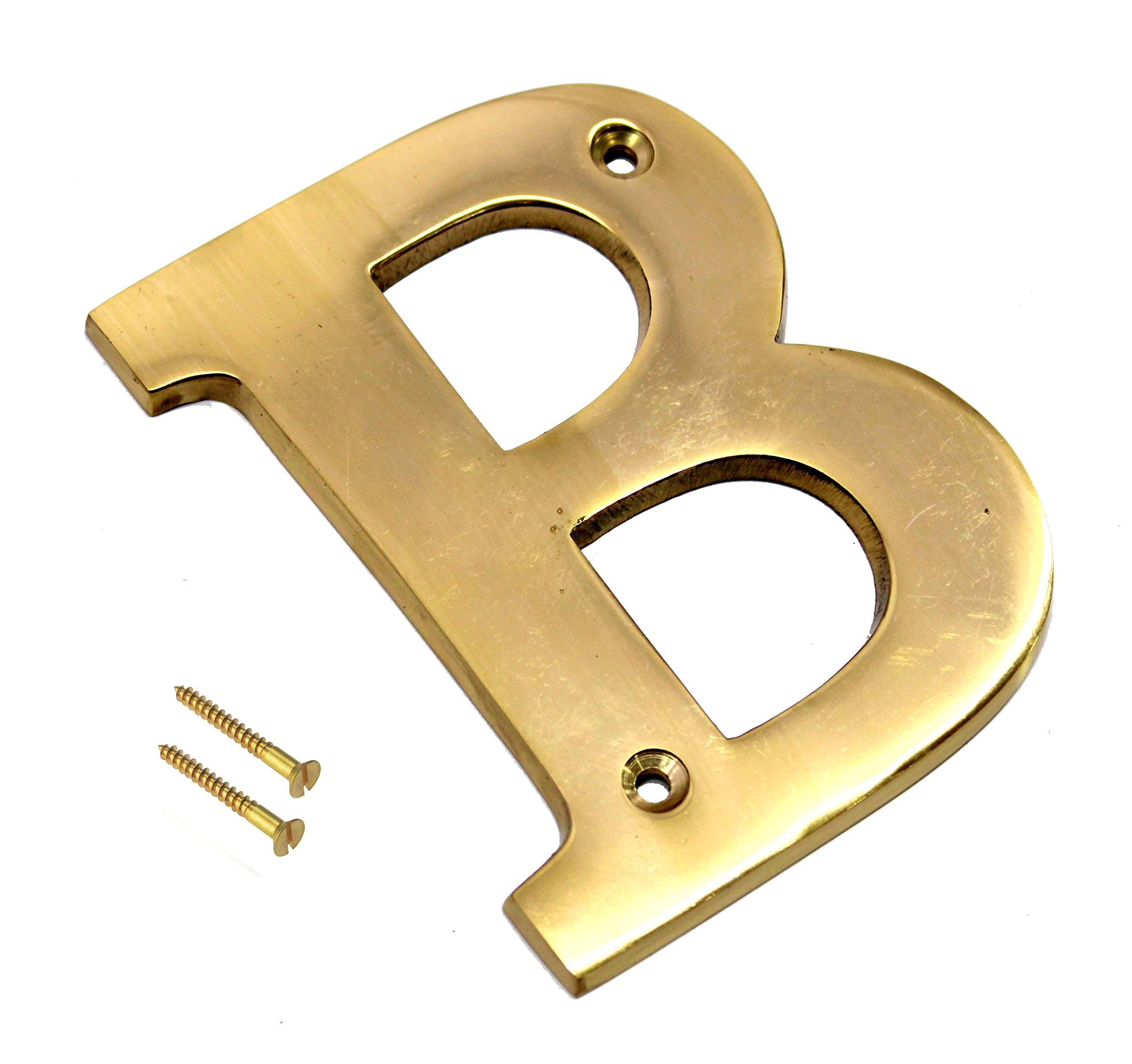 eSplanade Brass House Hotel Door Name Alphabets - Wall Door Plaque Alphabet Letter - Golden - 4" Inches ("B" Alphabet - 4") — Amazon image 2