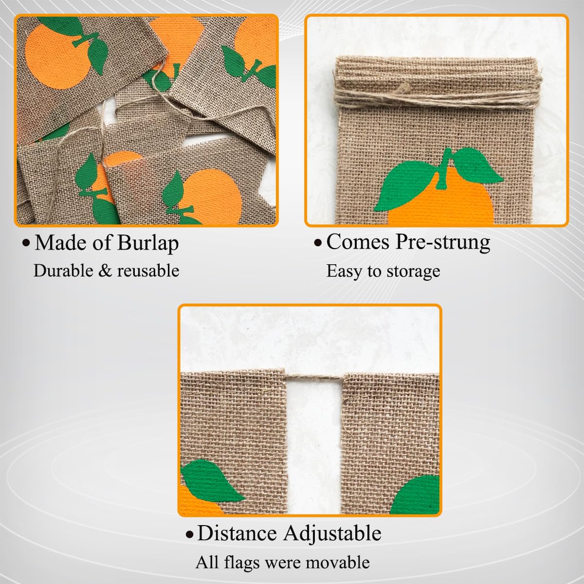 Uniwish Orange Banner for Little Cutie Baby Shower Decorations Garland Orange Clementine Theme Birthday Party Supplies Photo Backdrop