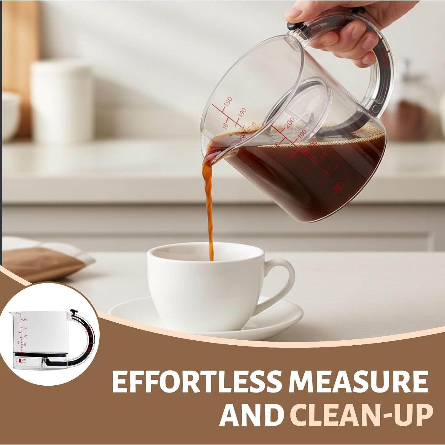 Adjustable Measuring Cup 250ml Plastic Push Up Cup Small for Baking Cooking Oil Honey Peanut Butter Measuring Aid Measuring Cup Set Replacement image 5