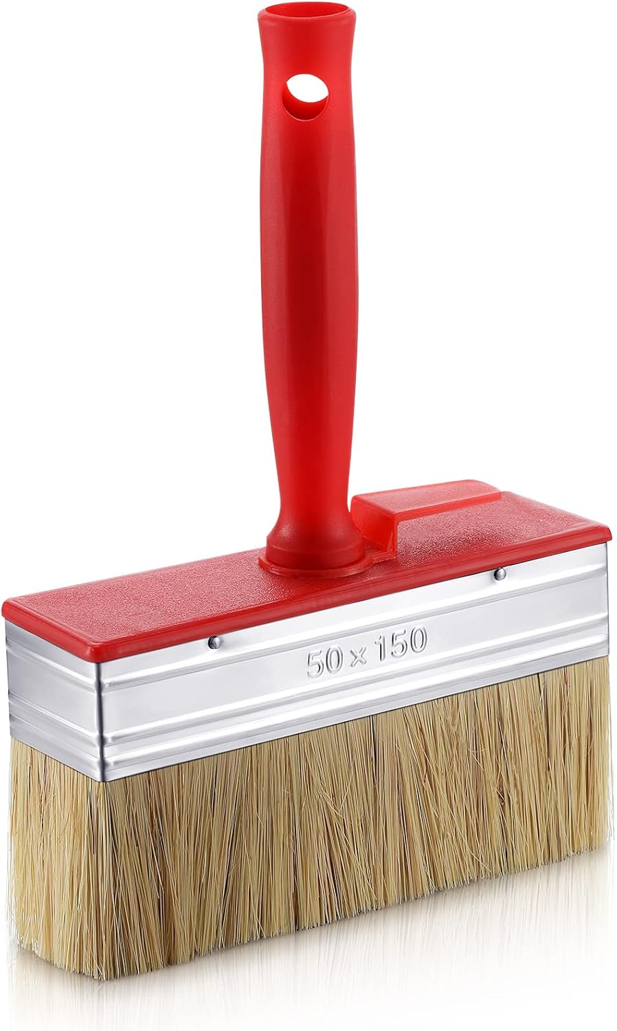 6 Inch Deck Brush and Sealer Block Paint Brushes on Wood Shed and Fence