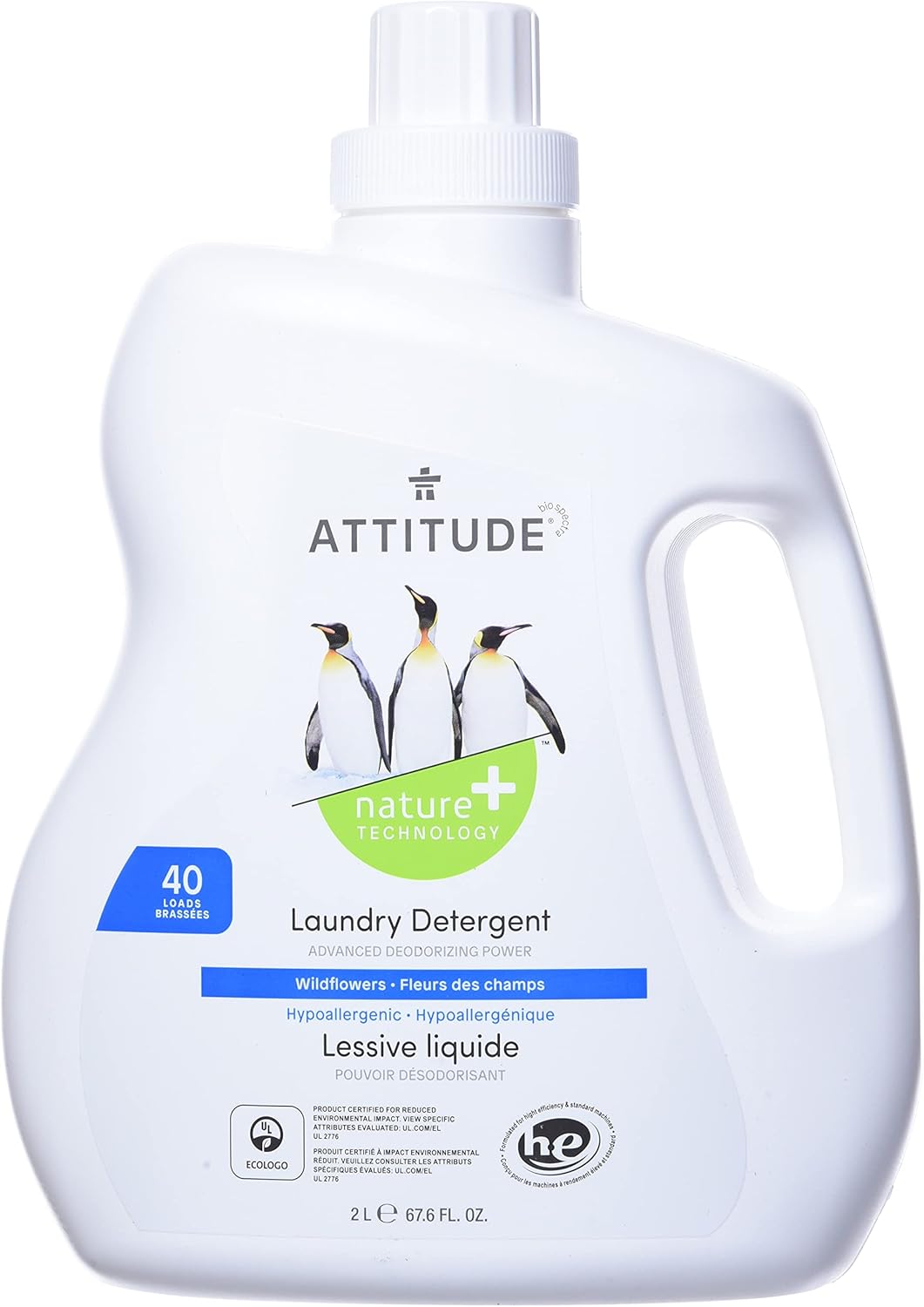 ATTITUDE Laundry Detergent, Plant and MineralBased Ingredients, HE