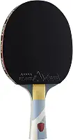 JOOLA Omega Strata - Raquete de tênis de mesa com alça rodada - Raquete de ping pong de nível de torneio com borracha de tênis de mesa Vizon - projetada para spin