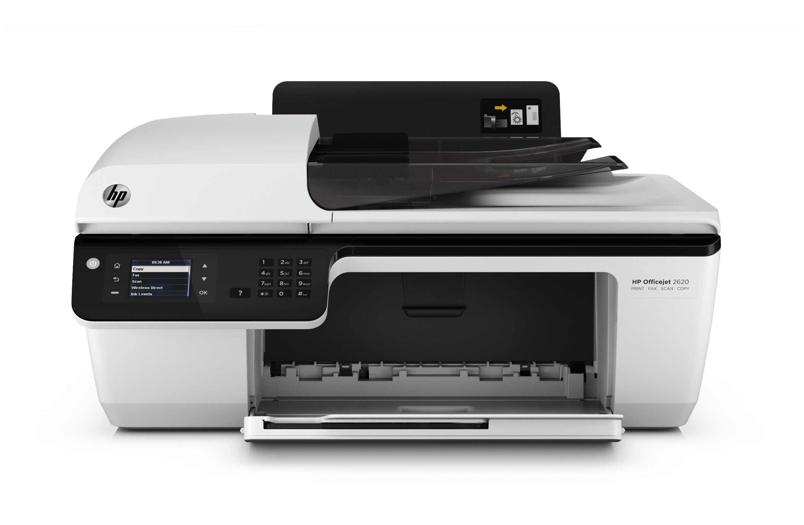 HP Officejet 2620 All-in-One Multifunktionsgerät (Scanner, Kopierer, Drucker, Fax, USB 2.0) weiß/schwarz