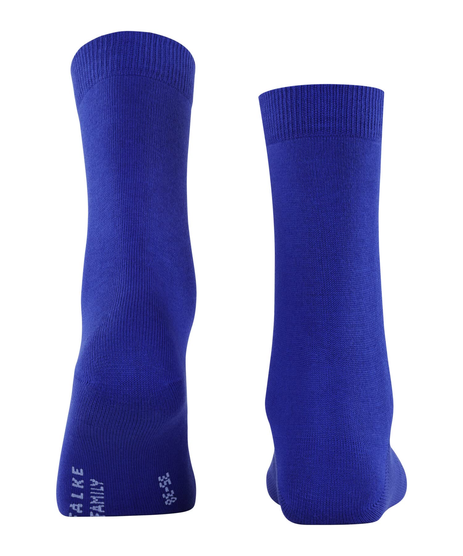 FALKE Family Coton Unies sans Motif 1 Paire Chaussettes, Bleu (Imperial 6065), 39-42 Femme