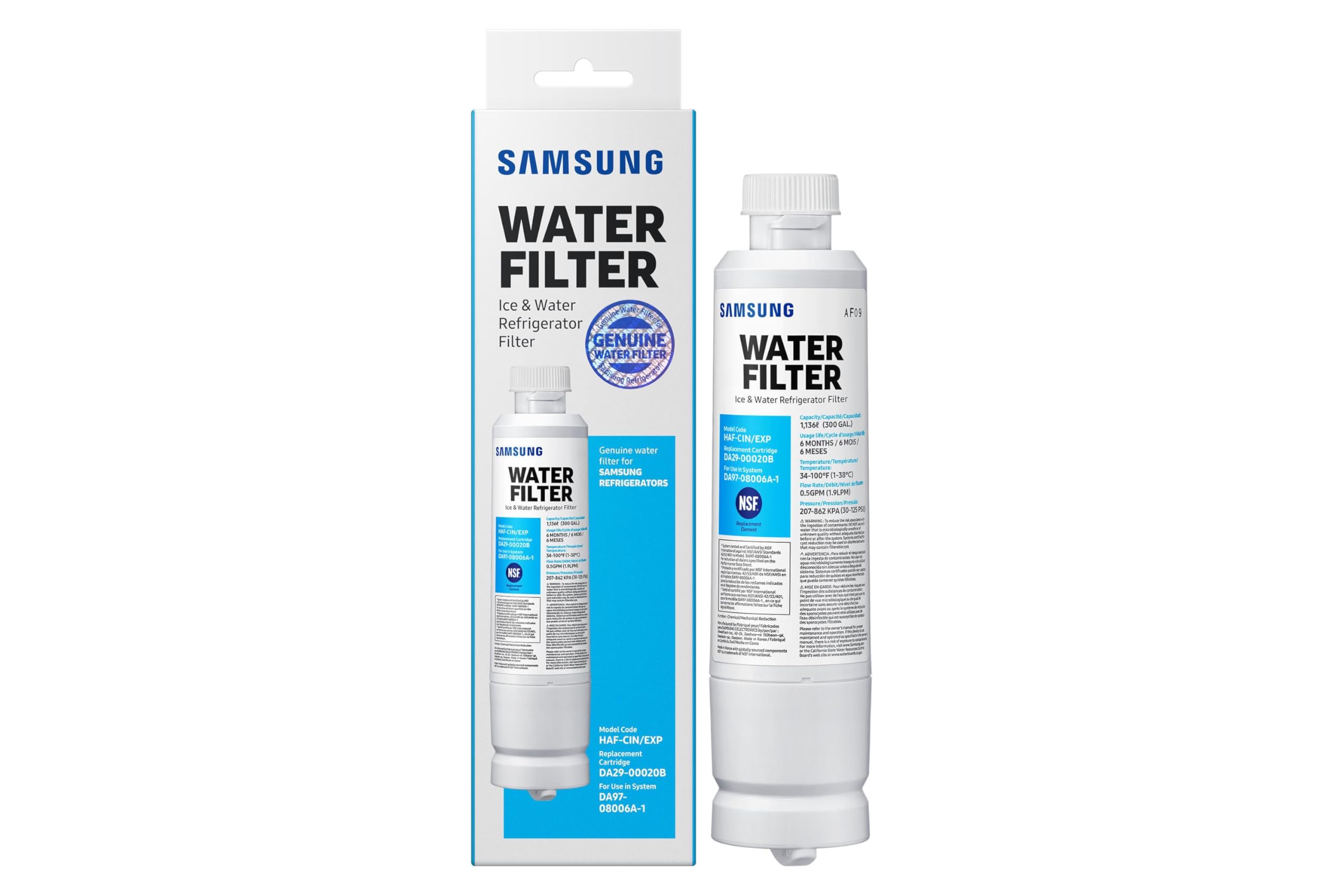 Samsung HAF-CIN/EXP original Wasserfilter für Side-by-Side und French Door Kühlschränke