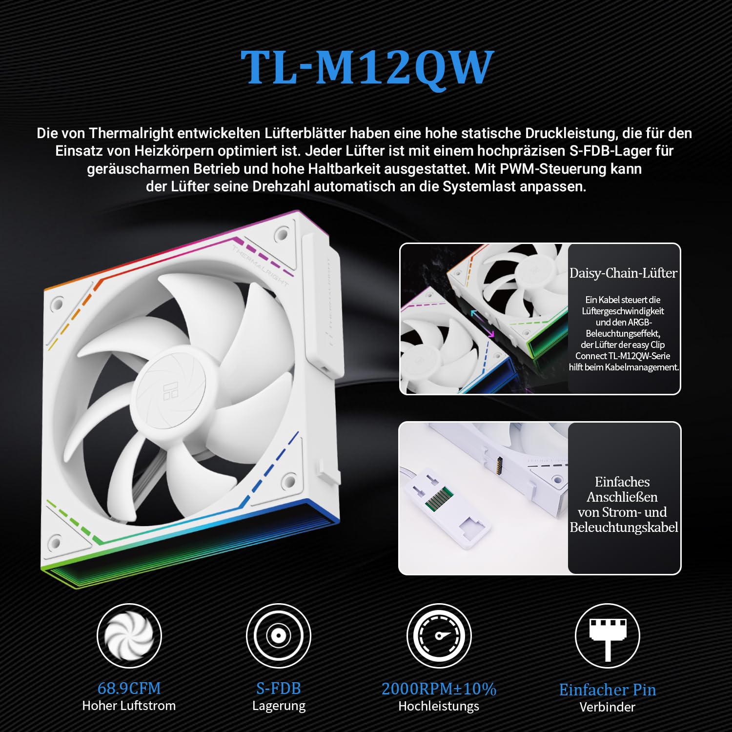Thermalright Core Matrix 360 ARGB White V2, Enfriador líquido para CPU, AIO de 360mm con efecto de iluminación de espejo infinito, Para AM4/AM5, Intel LGA1851/1700