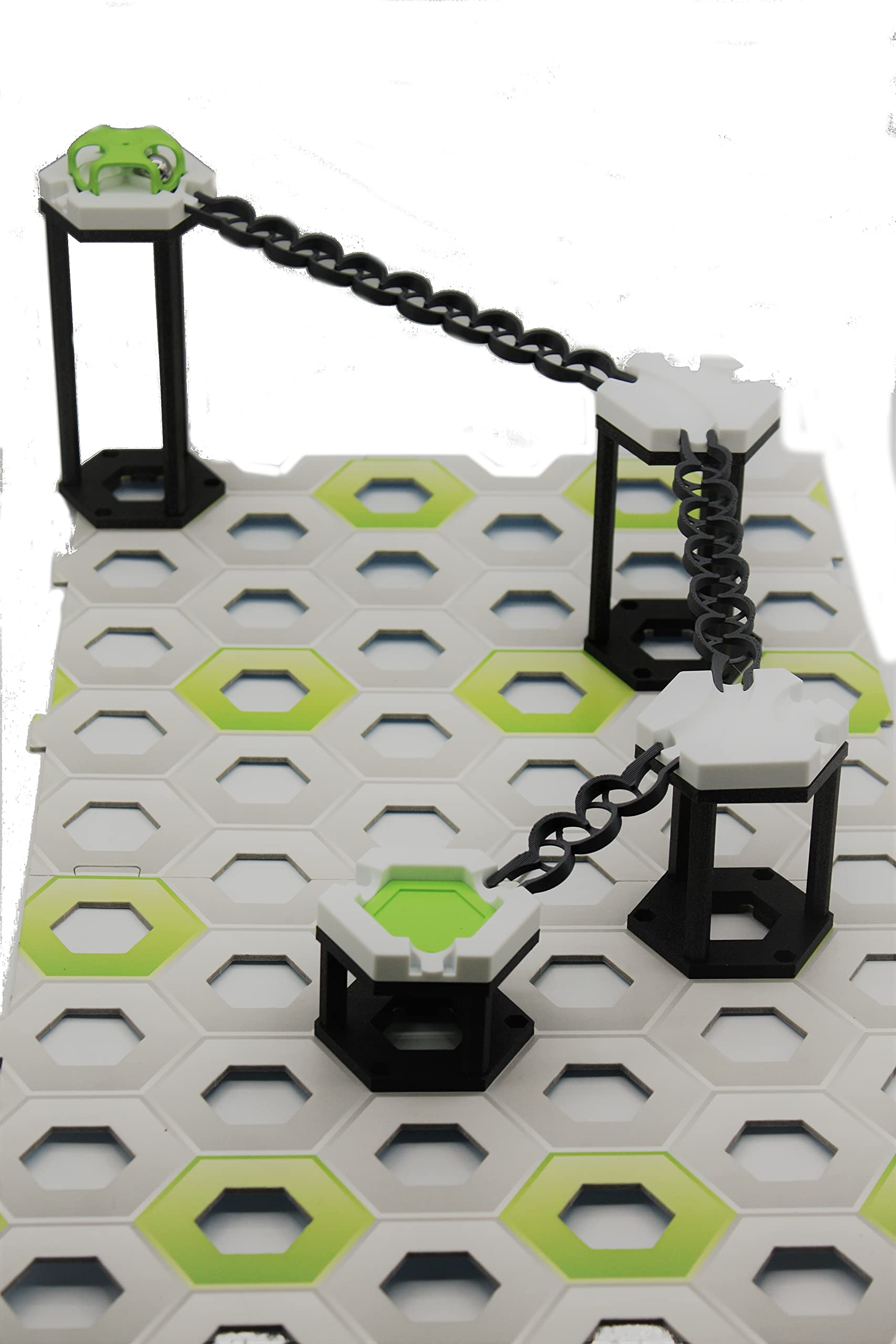 Zigzag Rails TracksCreations Toupie Compatible Gravitrax 3 Entrées Gravitrax Uitbreiding