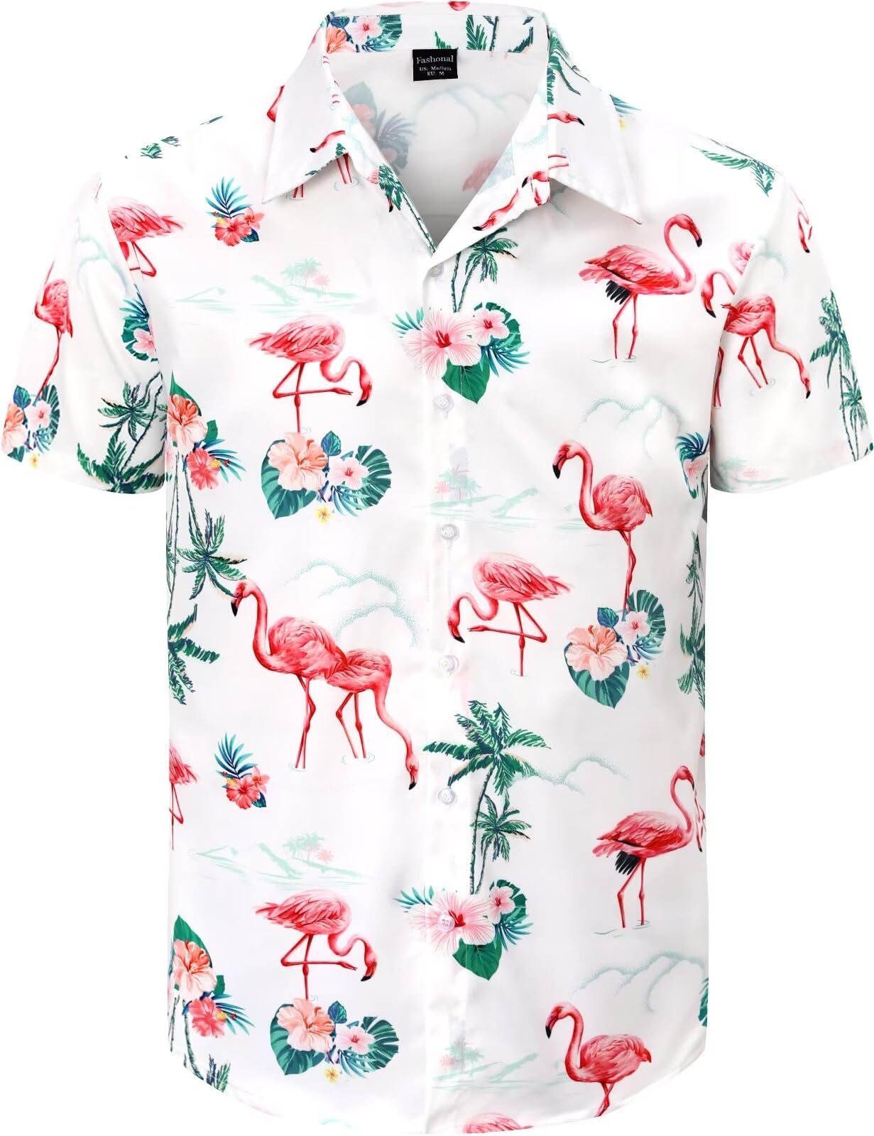 Men's Hawaiian Shirt Button Down Summer Short Sleeve Shirt