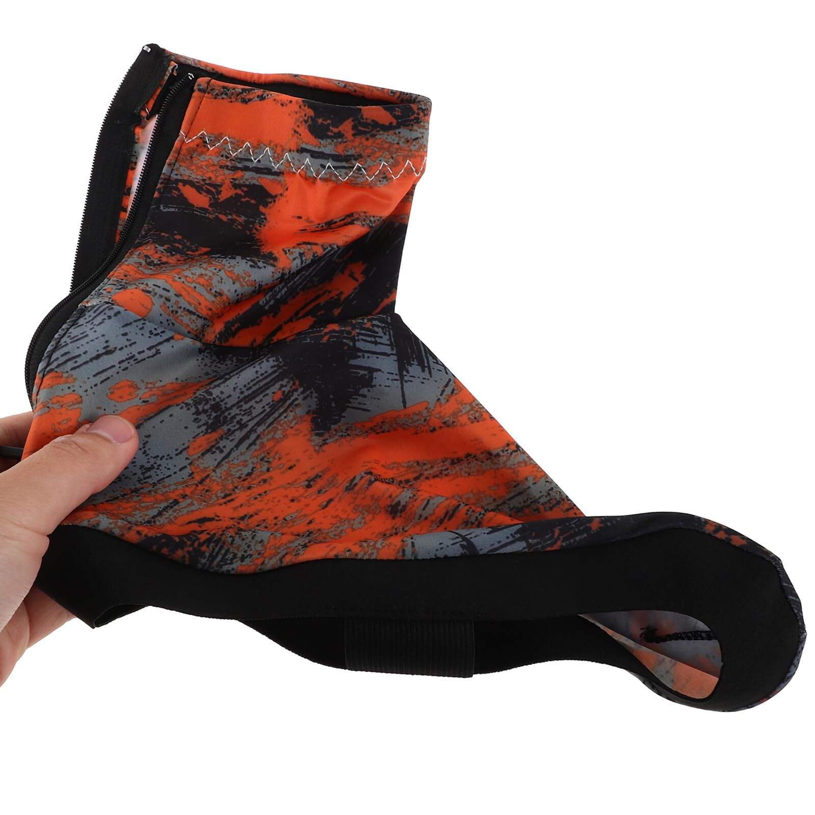 ULTECHNOVO Guêtres de Randonnée Légères et Respirantes Orange L, Couvre-Chaussures Imperméable Anti-Sable Unisexes, Protection Extérieure pour Marche, Trekking Désert et Cyclisme