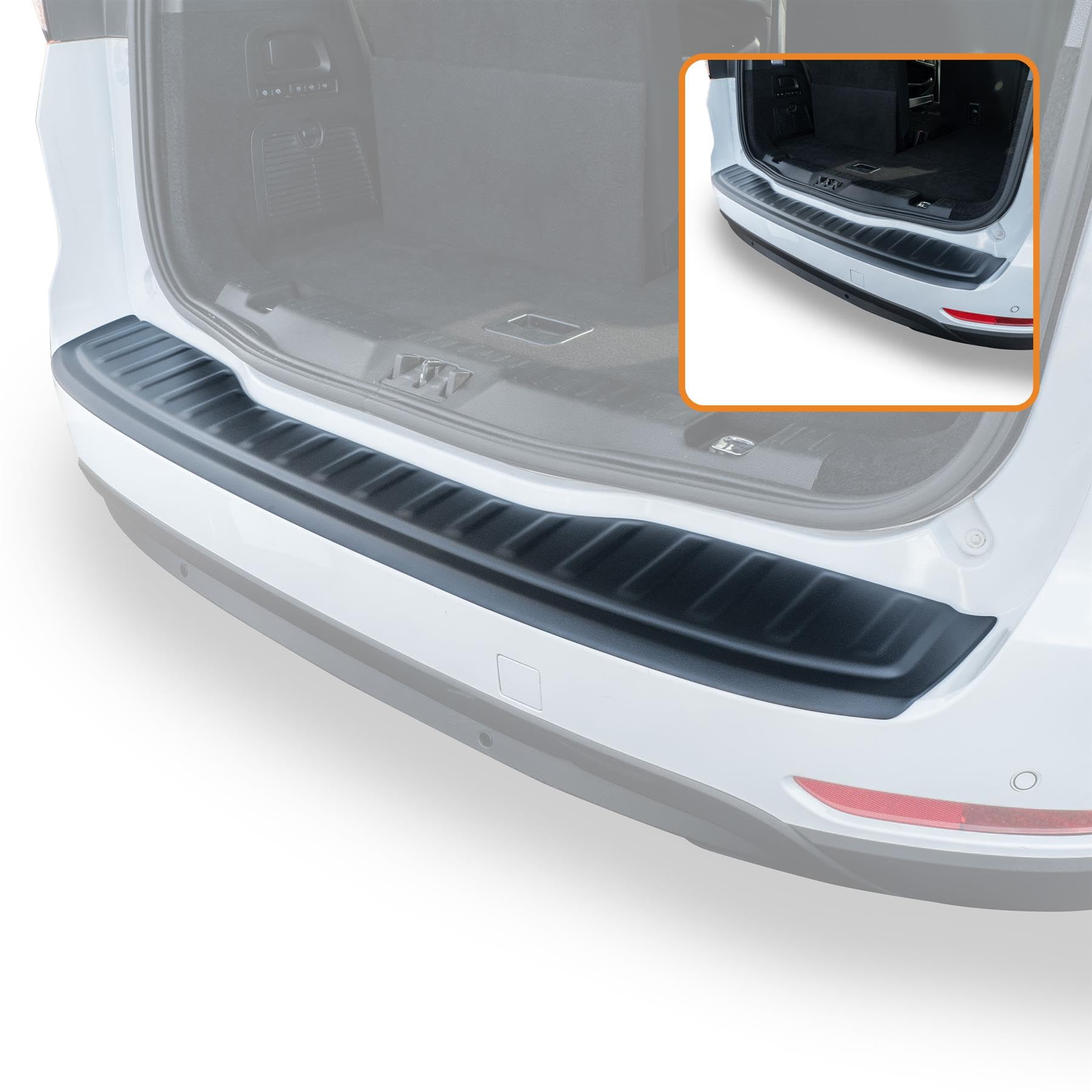 Travall Protector Protection de Pare-Chocs Compatible avec Ford Galaxy (2015-Actuel) TBP1207P – Protection de Seuil de Coffre en Plastique Lisse