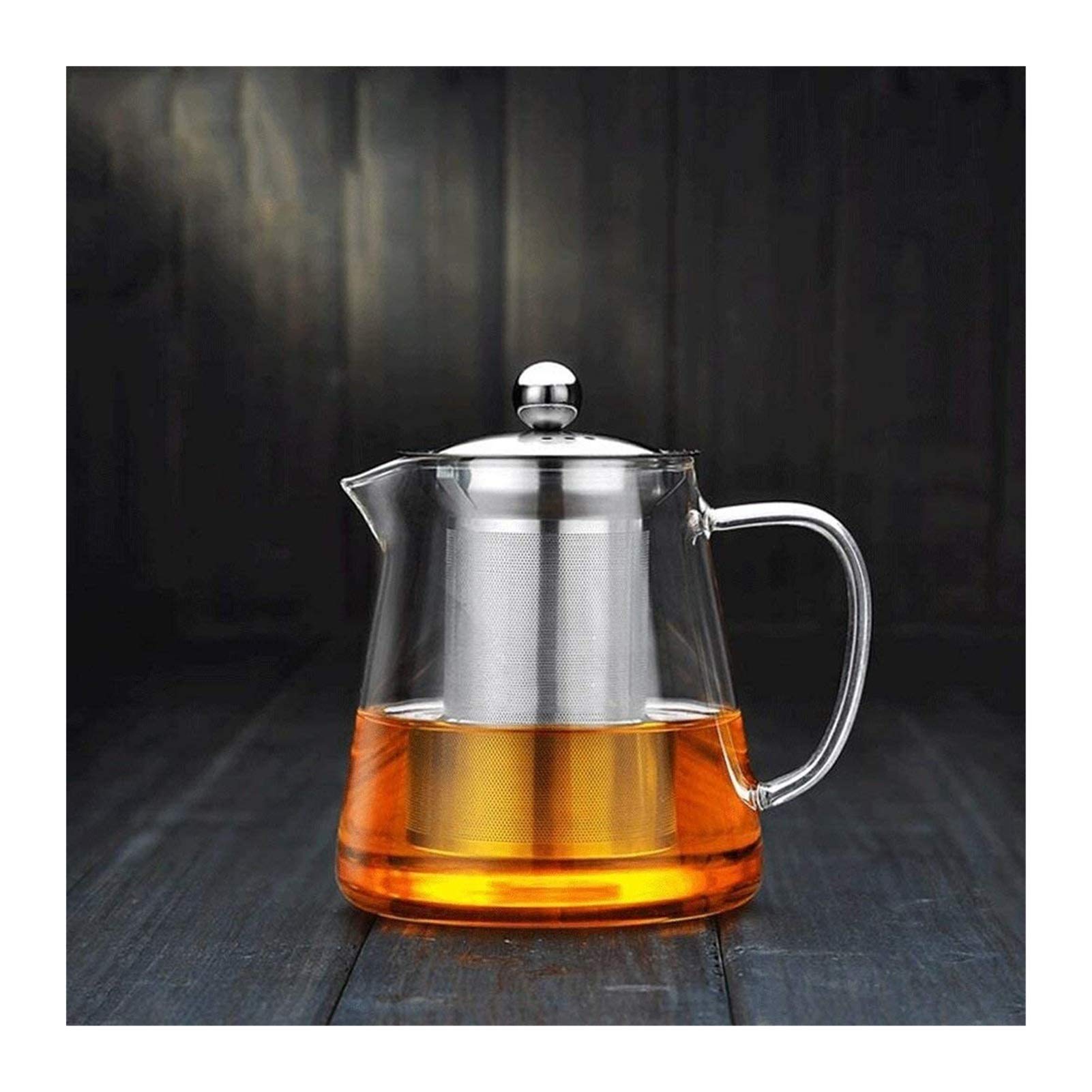 Czajnik Szklany czajniczek Czajnik Przeciwwybuchowe Szkło żaroodporne Gotowana herbata Czarna herbata Herbata filtrowana ze stali nierdzewnej (Kolor: 750ml) (750ml b) (750ml b)