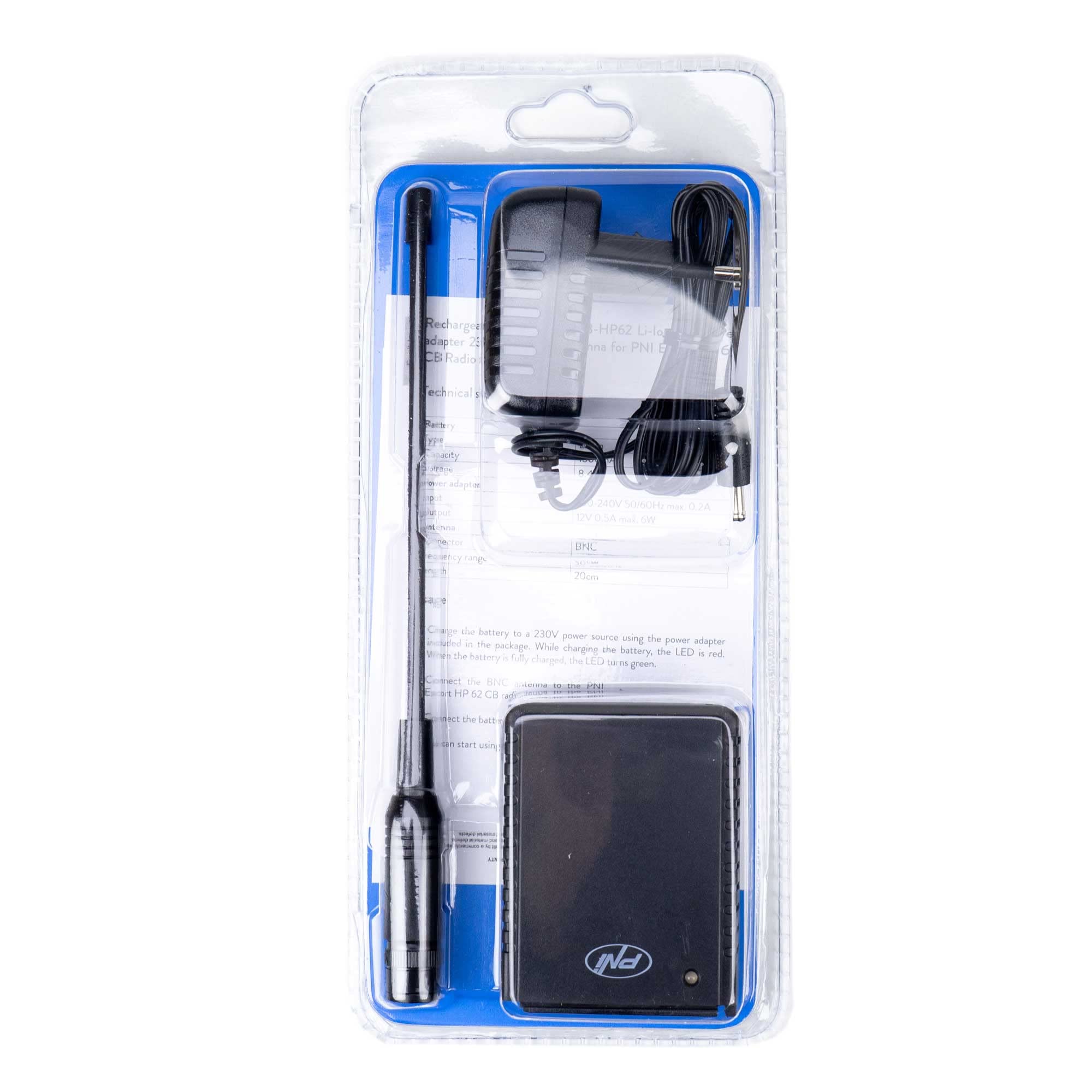 Image secondaire de Batterie PNI PB-HP62 1500mAh avec Adaptateur et Antenne pour CB Radio