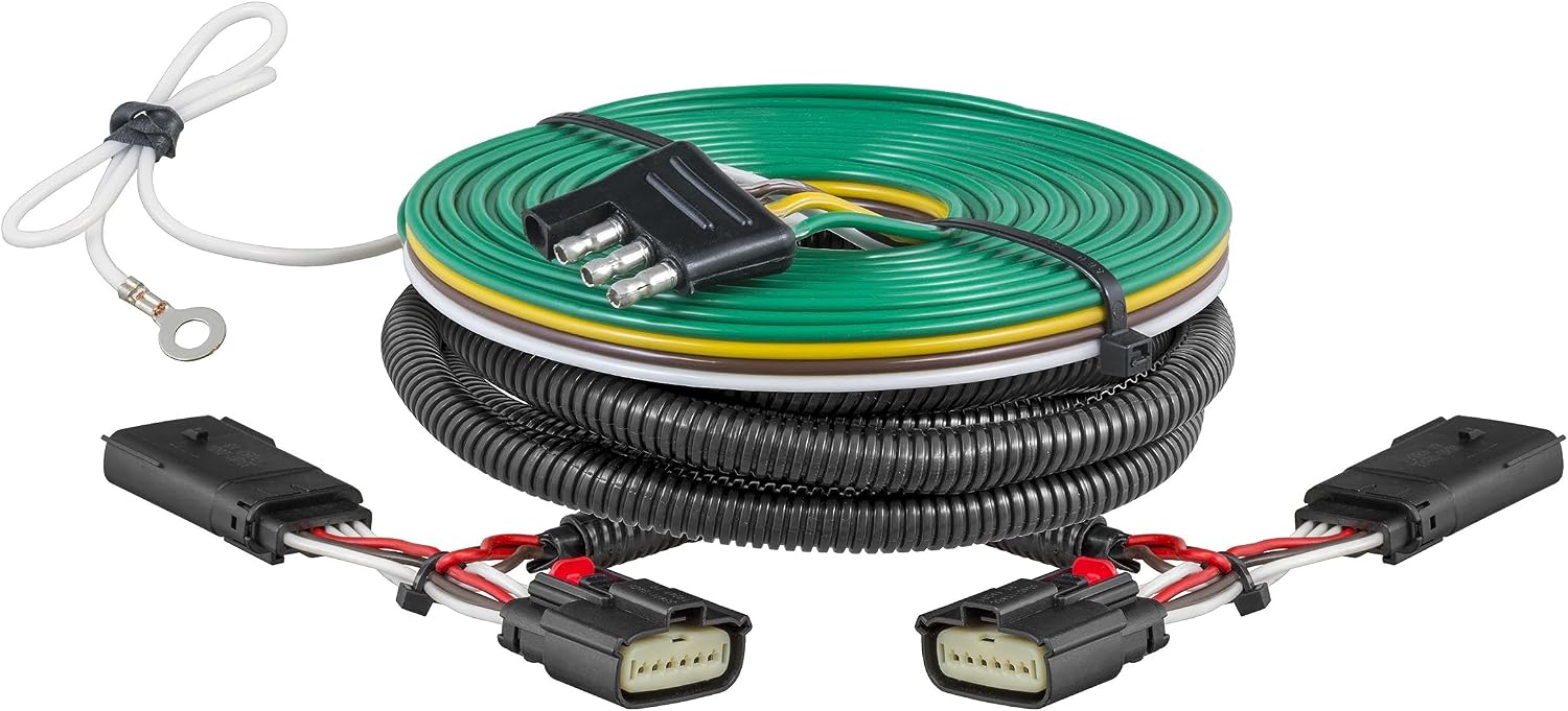 CURT 58966 Custom Towed-Vehicle RV Wiring Harness for Dinghy Towing, Fits Select Chevrolet Tahoe, Suburban