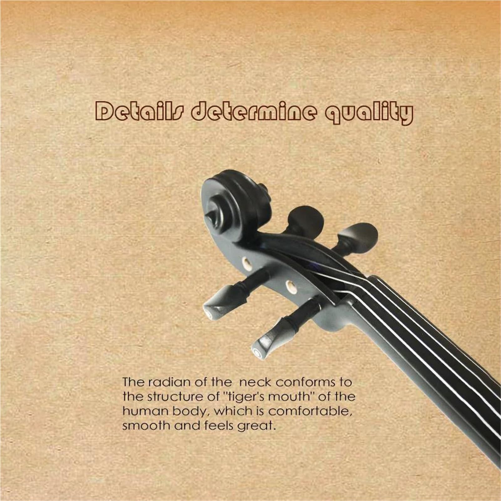 Kit Intermedio A 4 Corde Violino Elettrico 4/4 Con Archetto E Custodia