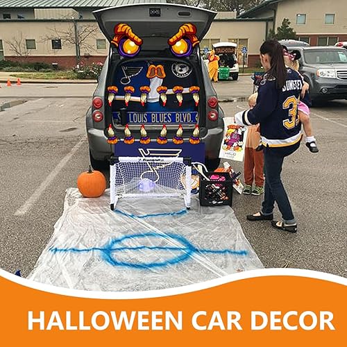 Miniatura 7 de Kit de decoración de Halloween para maletero o golosinas, monstruo de Halloween para automóvil, SUV, puerta de garaje, entrada, arco, decoración de