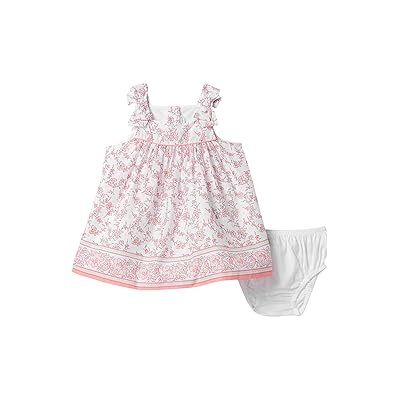 Janie and Jack Floral Border Dress (infant) Girl