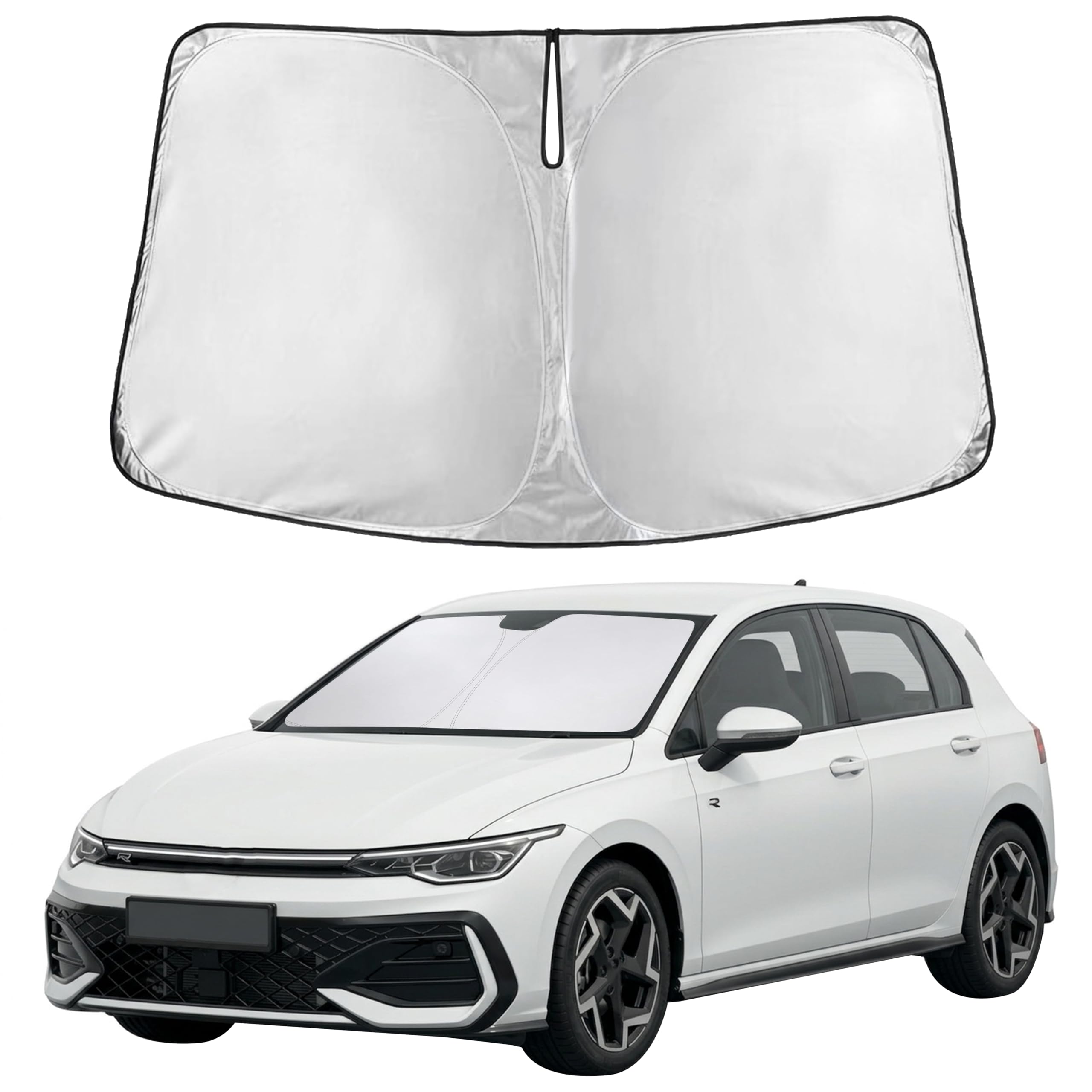 Autovir Windshields Sun Shade Fit for 2022-2025 2026 Volkswagen Golf Mk8