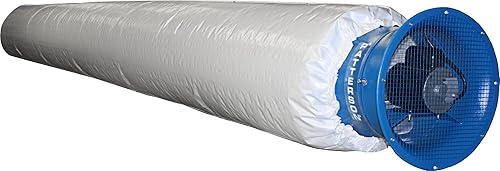 Patterson Fan Patterson Power Tube Air Sock de 60 pies de longitud, color blanco (90304)