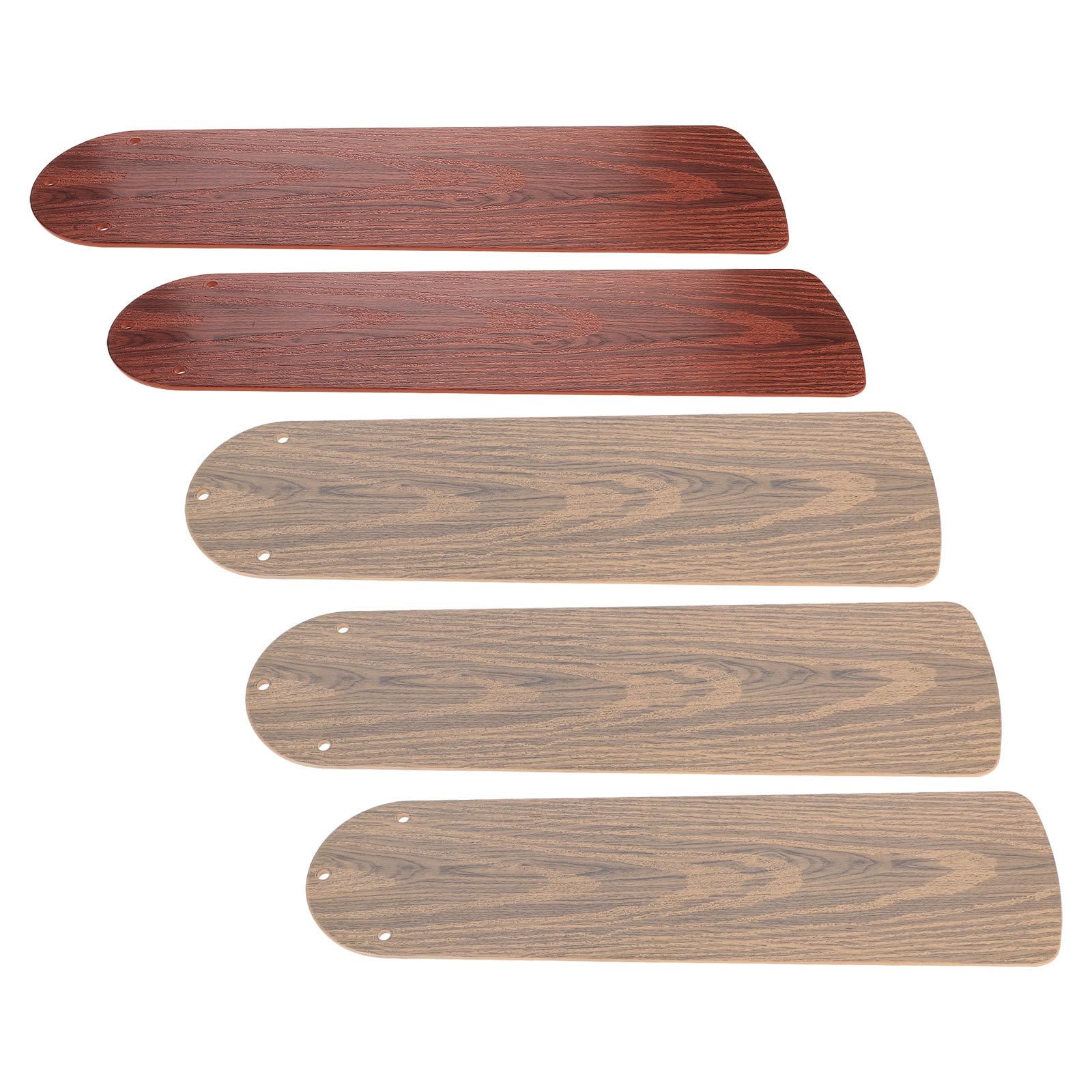 5 Pezzi Pale per Ventilatore da Soffitto 21 Pollici Effetto Legno