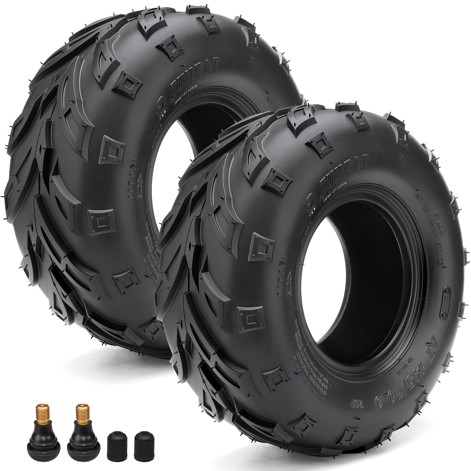 145/70-6 Mini Bike Tires, 145 70-6 Tubeless ATV Go Kart Street Tires Replacement for Coleman CC100X B100 CT100U KT196 Baja Doodle Bug DB30 2 Pack