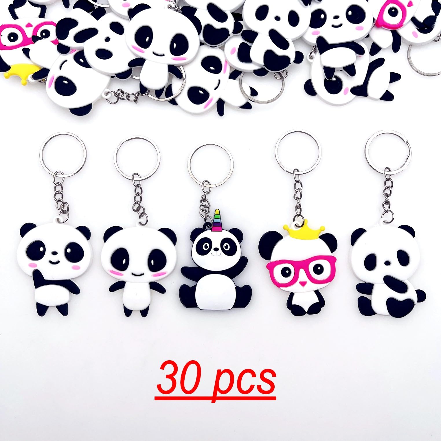 JZK Panda Llavero Cumpleaños Fiesta Accesorios