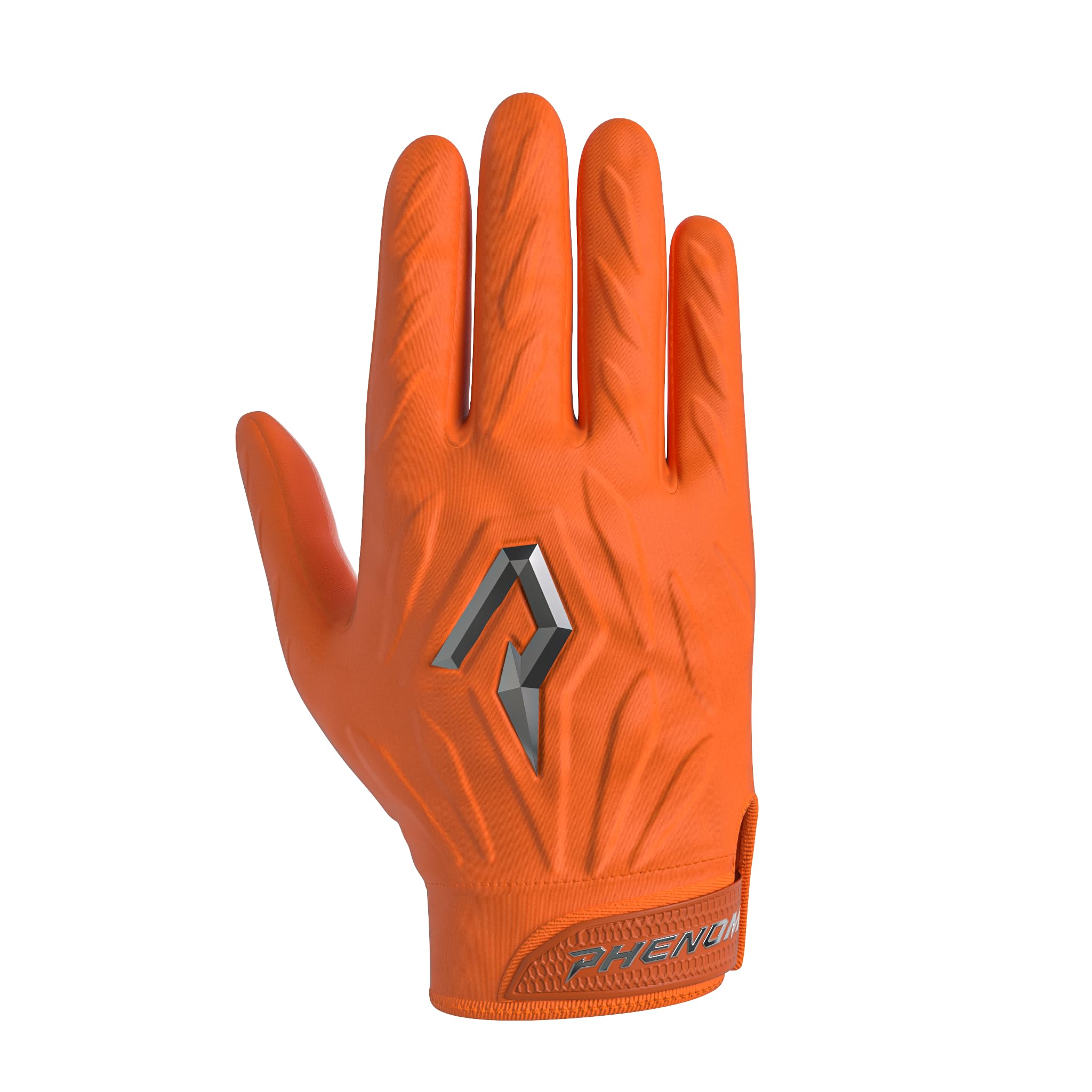 Phenom Elite Quantum Fierce Padded Football Gloves – Team Color | Lightweight, Protective Receiver Gloves for Adults