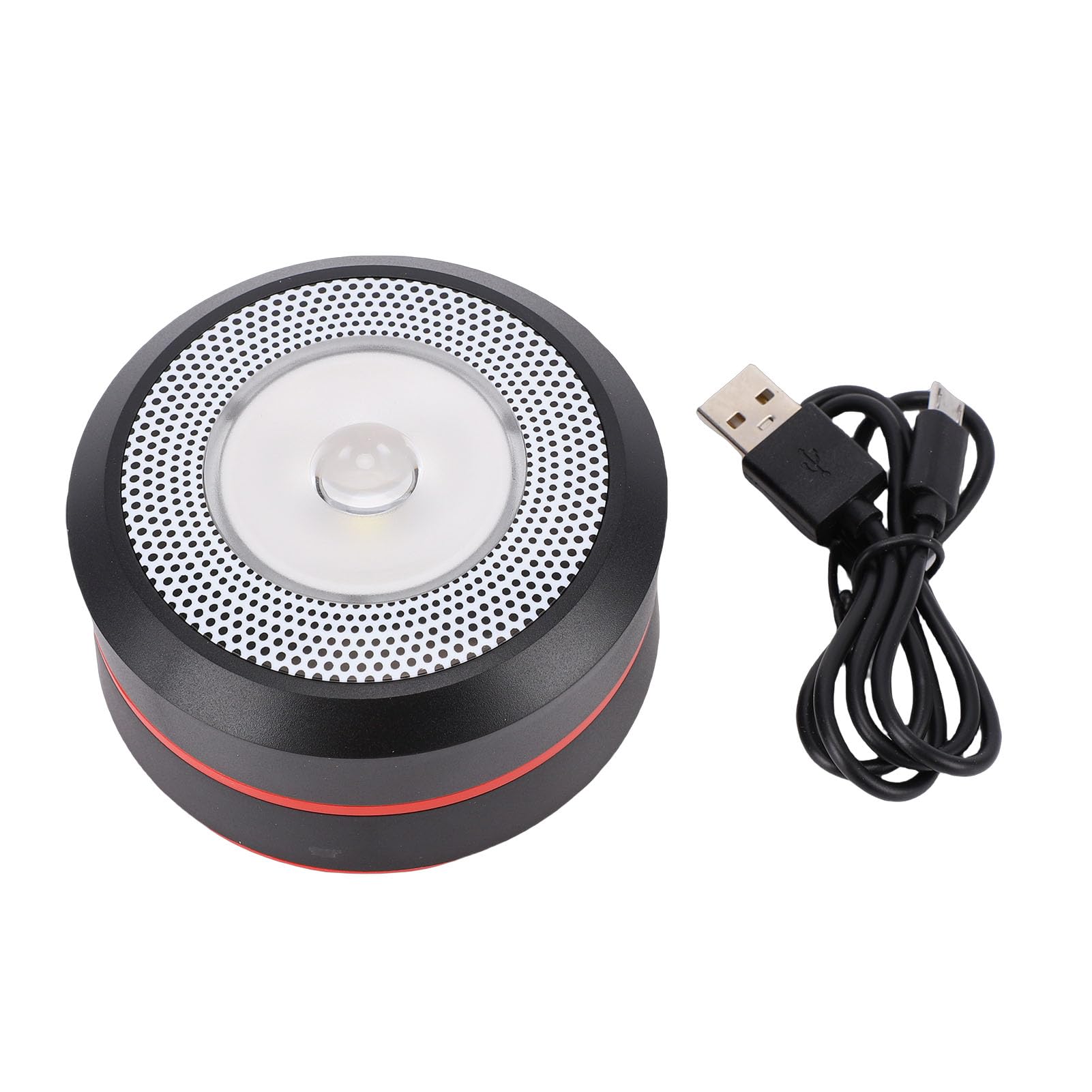 Lanterna campeggio a LED Lampada campeggio pieghevole ricaricabile solare per escursionismo Pesca Emergenza Attività all'aperto ABS Silicone Colore Nero 1 pezzo