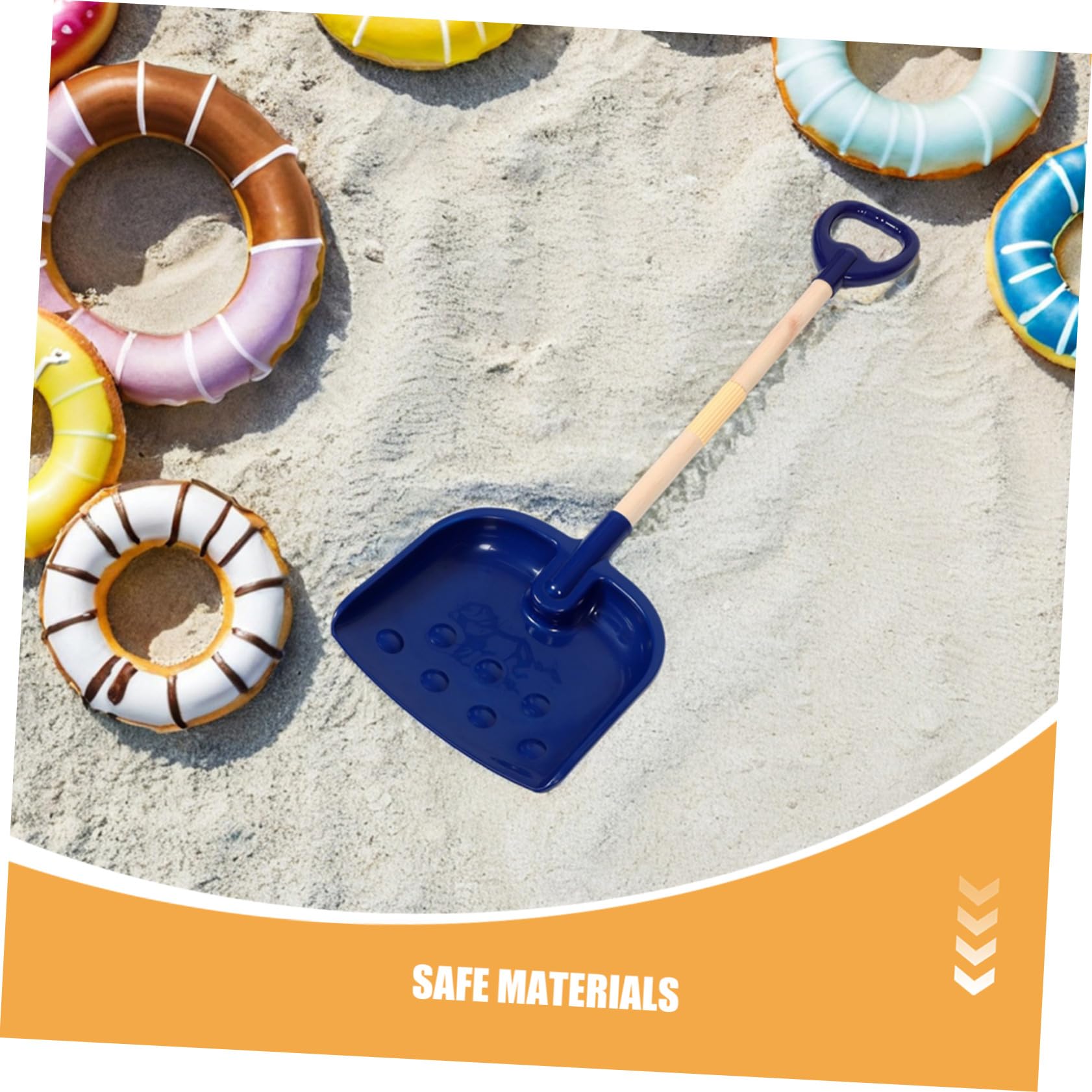 2 Piezas Pala Nieve Infantil con Mango D Ergonomico Juego Ligero y Portátil para Playa y Nieve Material Seguro para Herramienta Desmontable para Excavación al Aire