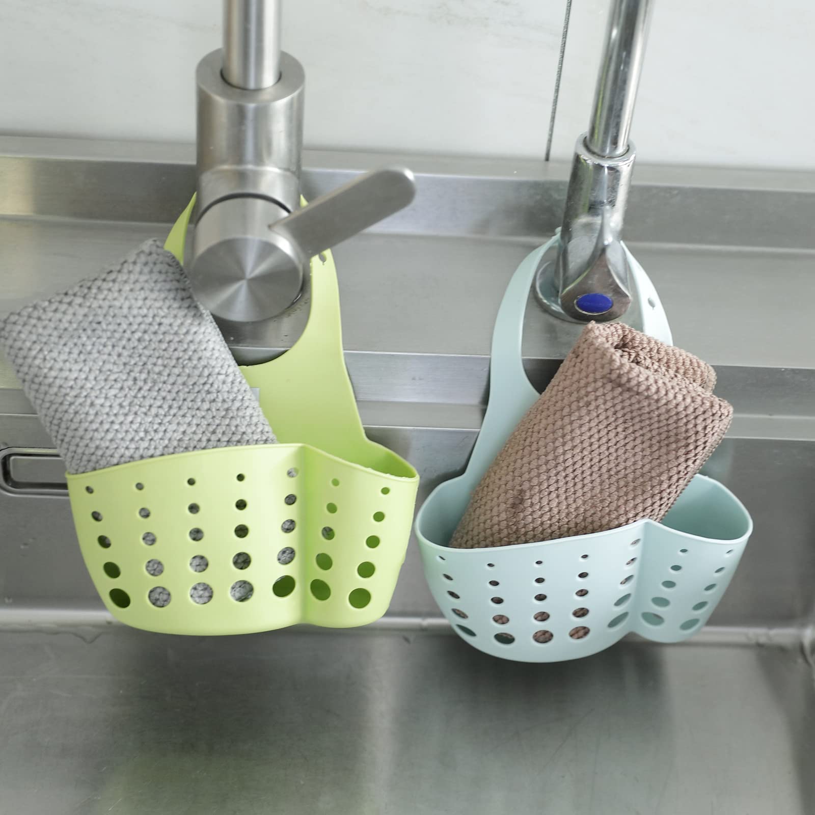Kuber Industries Kitchen & Bathroom Organizer|Multipurpose Basket Shelf for Kitchen & Bathroom|Premium TPR|Adjustable Snap Fastener|Non-Toxic & Odor-Less|Pack of 2|TM15008|Multicolor (B0BP6N1PPB) Amazon Price History, Amazon Price Tracker
