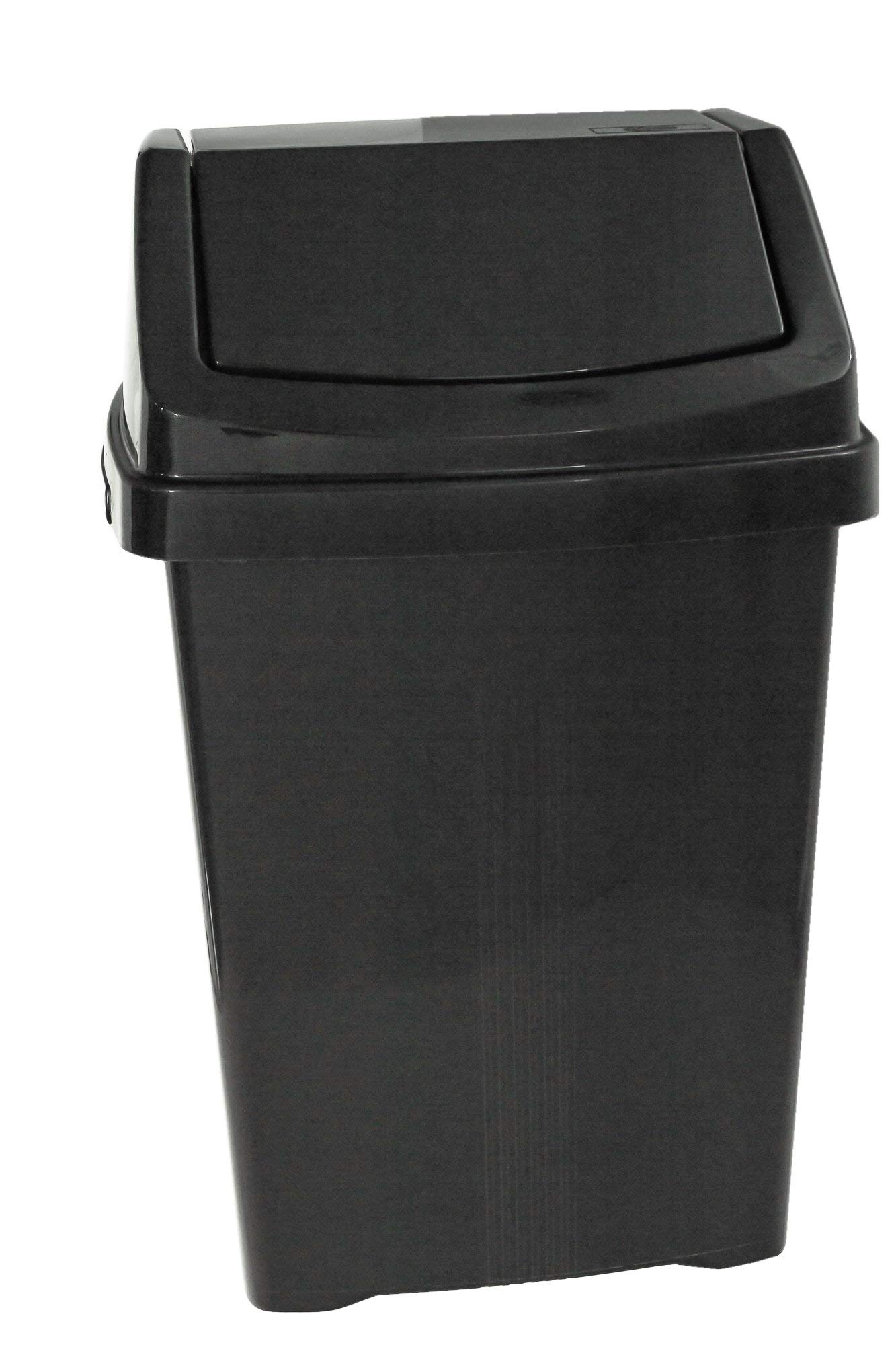 Multi-Colour Casa 25L Swing Bin Midnight Black
