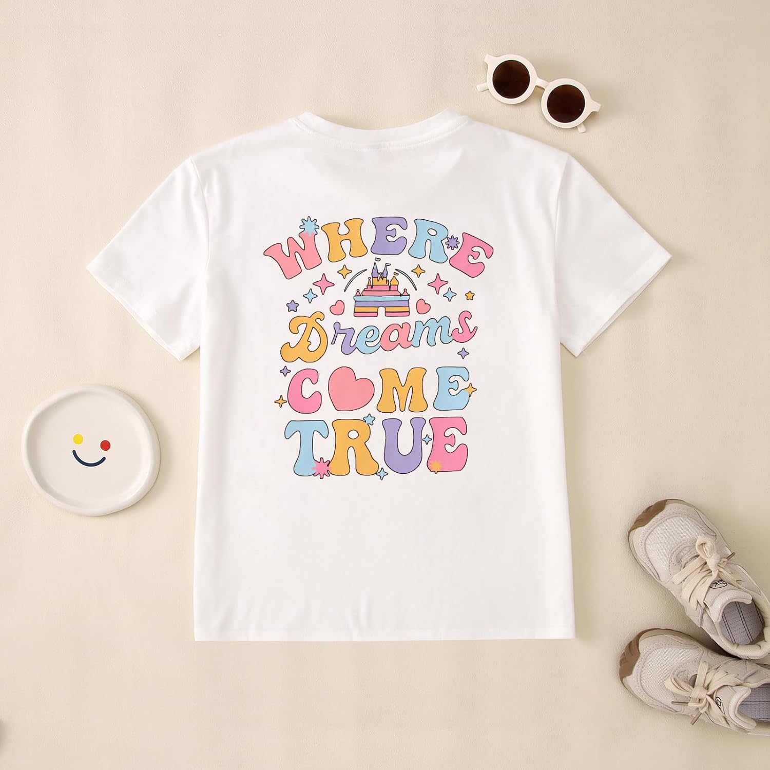 BOUTIKOME Magic Kingdom Shirts for Girls Where Dreams Come True T-Shirt Kid Castle Graphic Tees Magical Fairy Tale Gift Tops - Image 7