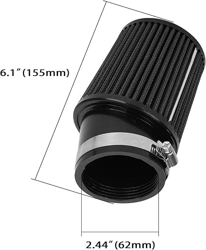 Miniatura 2 de Filtro de aire para motocicleta, filtro de aire de alto rendimiento de 2.441 in para Predator 212cc 6.5 HP GX160 GX200 196cc OVH Engine RB200 SK100