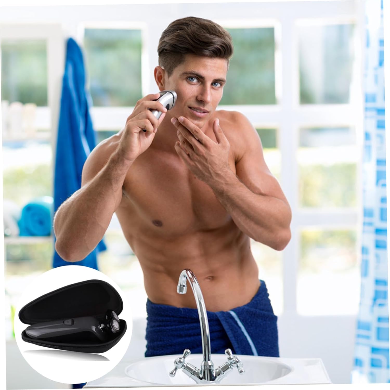 Razor Storage Carrying Case Shockproof EVA Zipper Bag for Travel image 5