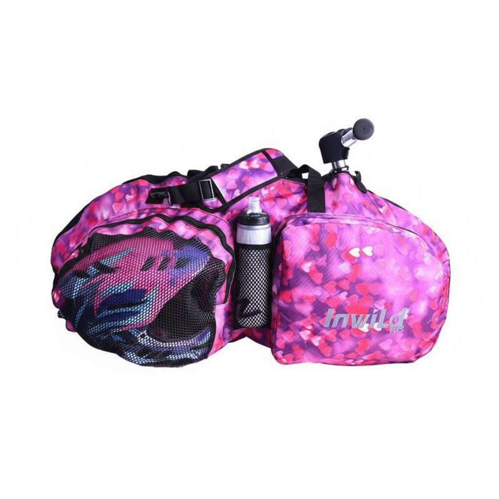 Balance Bike Carrying Bag Large Capacity 12-Inch Storage Bag Sturdy Oxford Material Vehicle Accessory for Young Children, Boys, Travel, Outdoor, Park Pink Lady-image-29